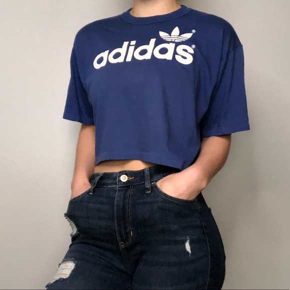 t shirt adidas crop top